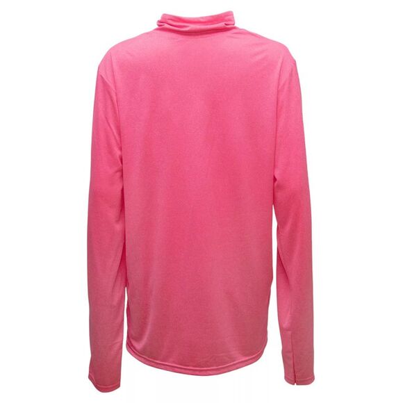 Woodland Creek Women's Quarter Zip Long Sleeve Performance Shirt in Pink, Medium - Picture 3 of 4
